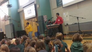 Stephen Chapan and Jamal Yousuf at St. Gabriel's Catholic School 2014